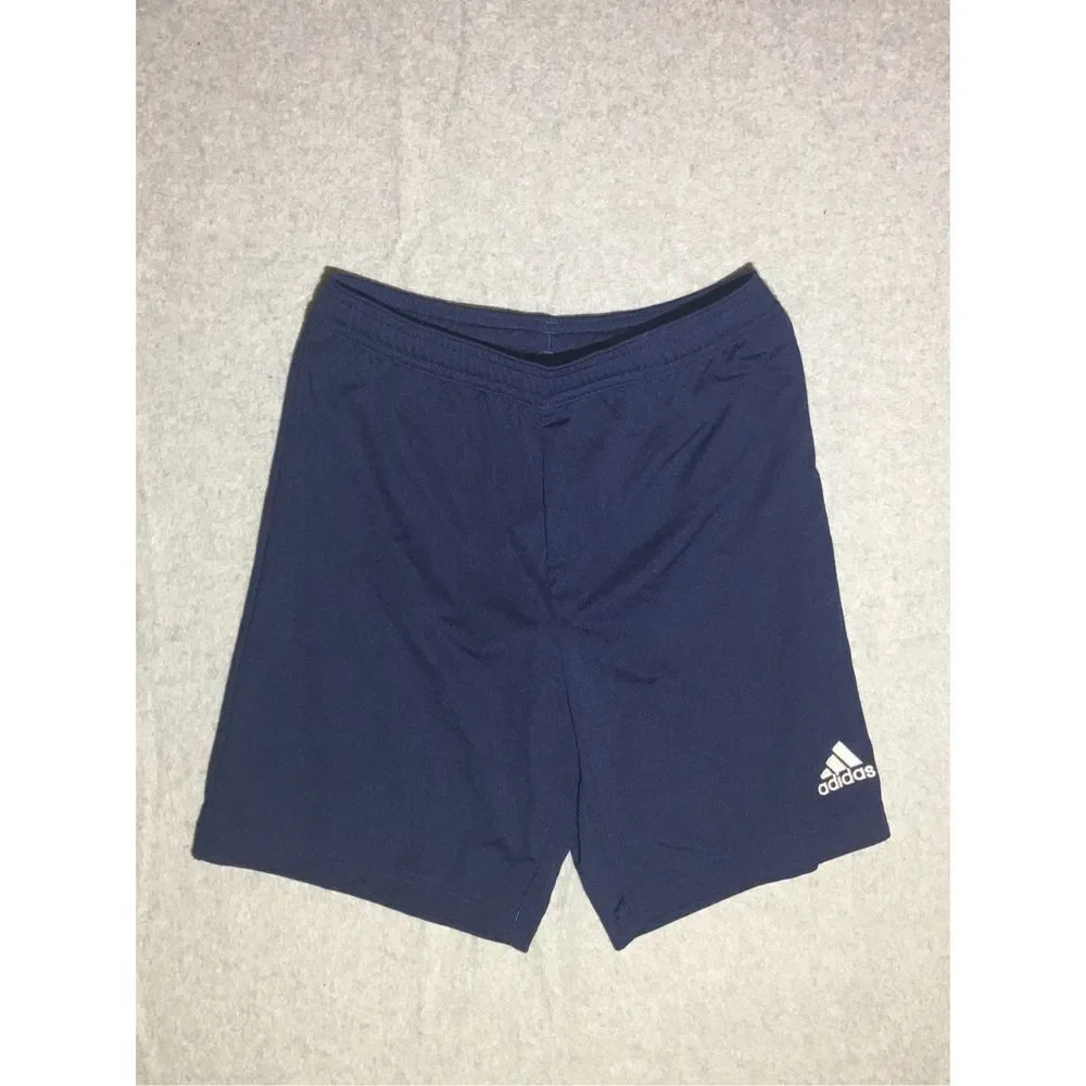 Kids NWT Adidas Shorts Size Medium Casual Athletic Navy Blue Workout